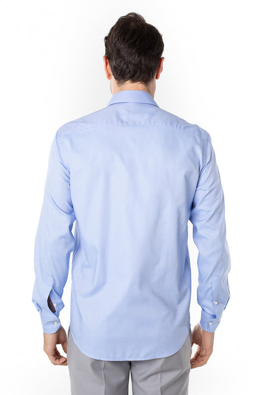 Camisa Social Slim Lisa Premium - Azul