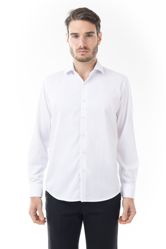 Camisa Social Slim Maquinetada Ruth - Branco