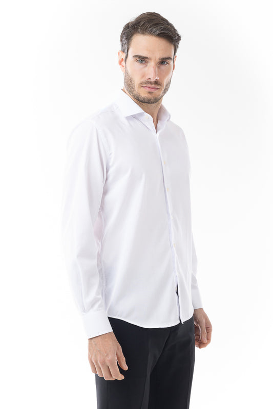 Camisa Social Slim Maquinetada Ruth - Branco