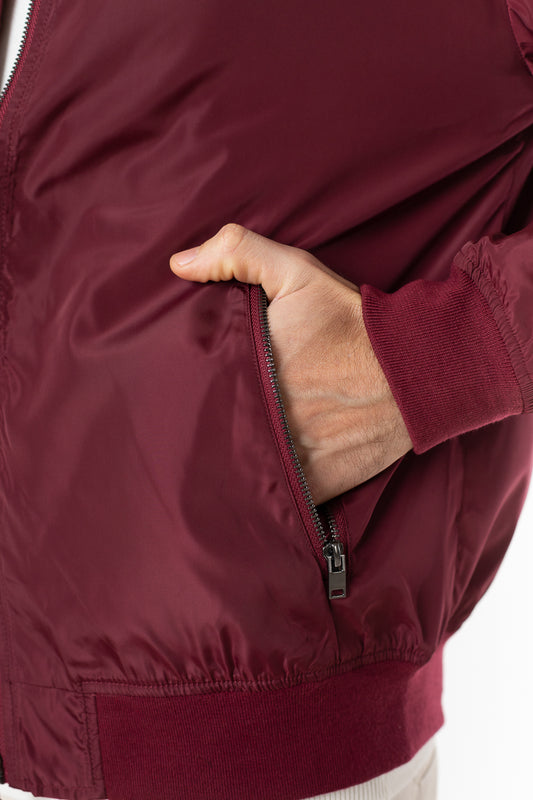 Jaqueta Bomber Nylon - Vinho
