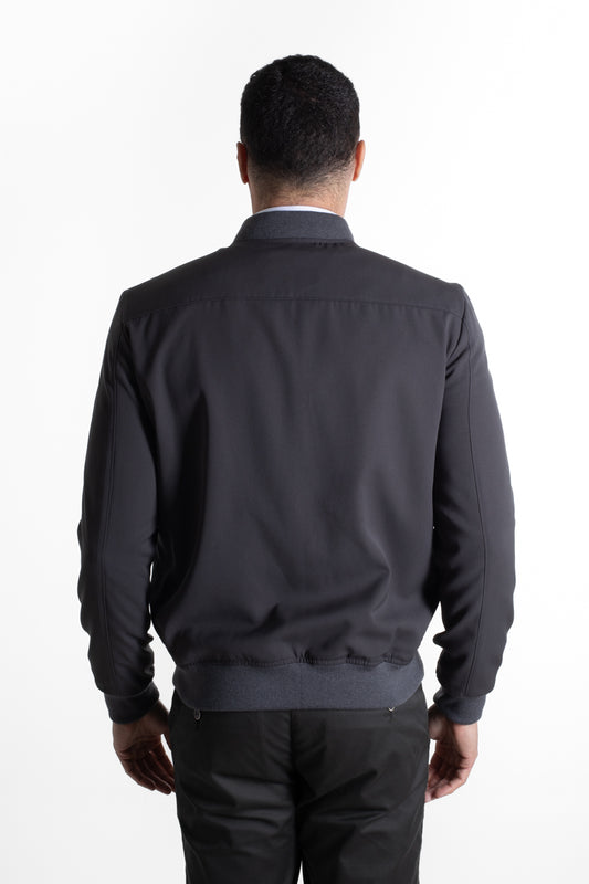 Jaqueta Bomber Microfibra - Chumbo