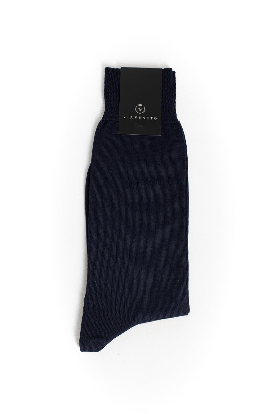 Meia Social De Algodão - Marinho Noite