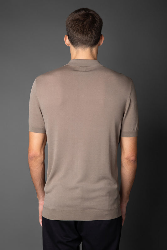 Polo Manga Curta Slim 3 Botões Retilínea - Verde