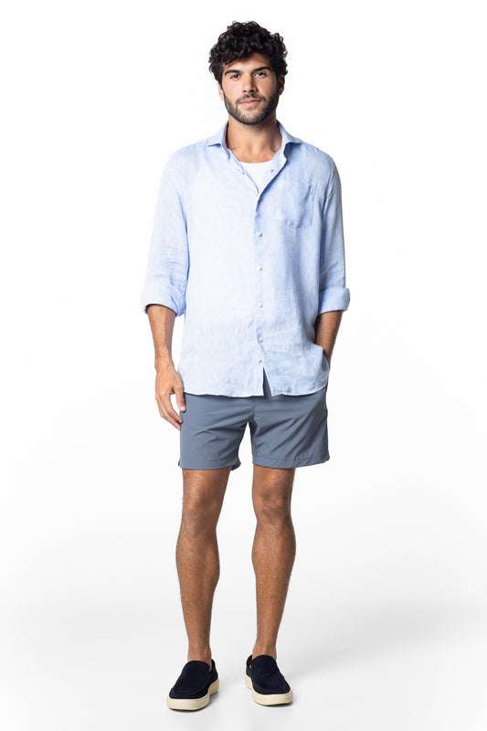Shorts Resort Liso - Chumbo