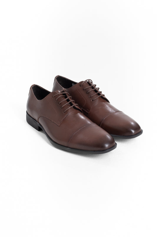 Sapato Social Amarrar Couro - Preto