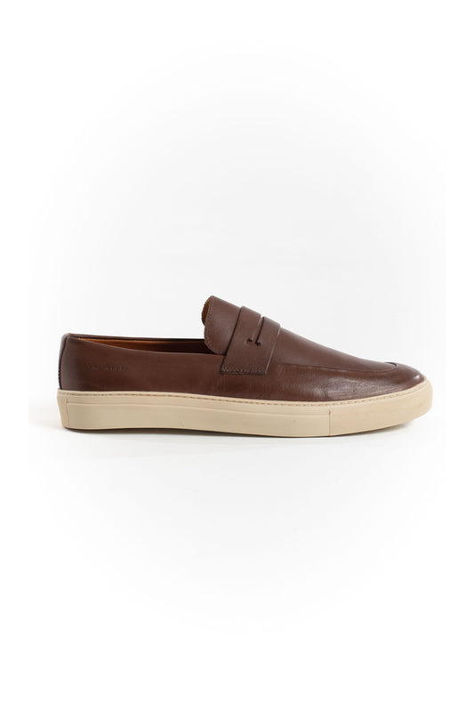 Mocassim Gravata Milão De Couro - Pinhao