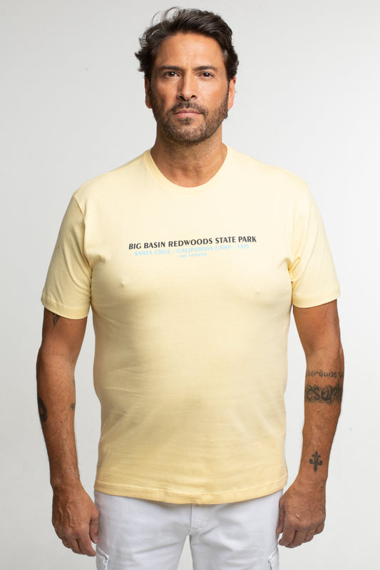 Camiseta Gola Careca State Park - Amarelo