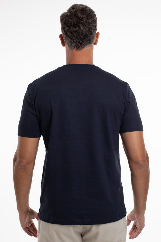 Camiseta Gola Careca Santa Monica Boulevard - Marinho