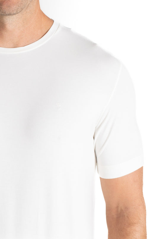 Camiseta Pima Careca Lisa - Off White