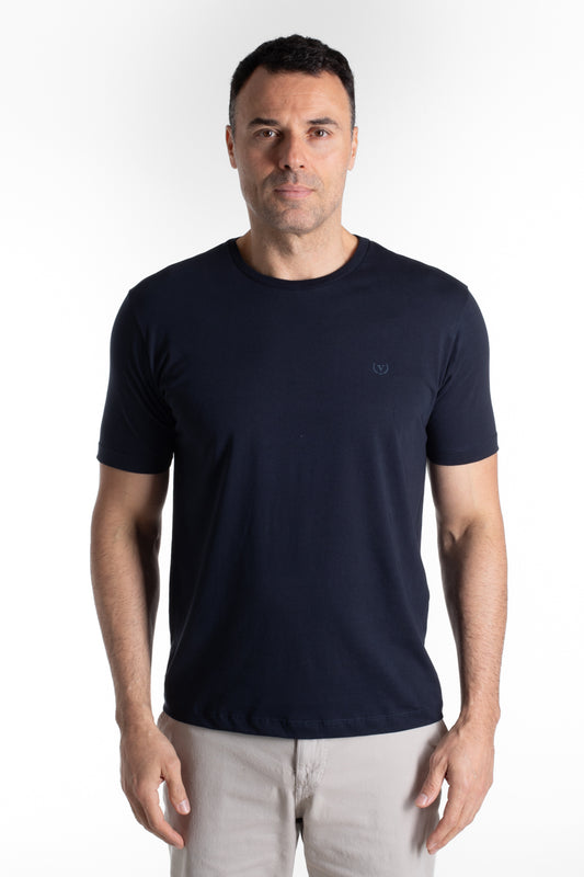 Camiseta Manga Curta Algodão Soft - Marinho