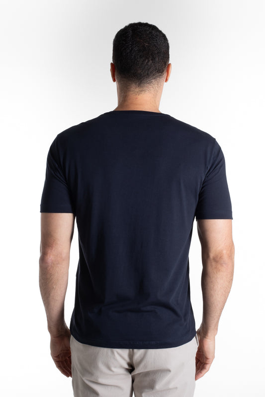 Camiseta Manga Curta Algodão Soft - Marinho