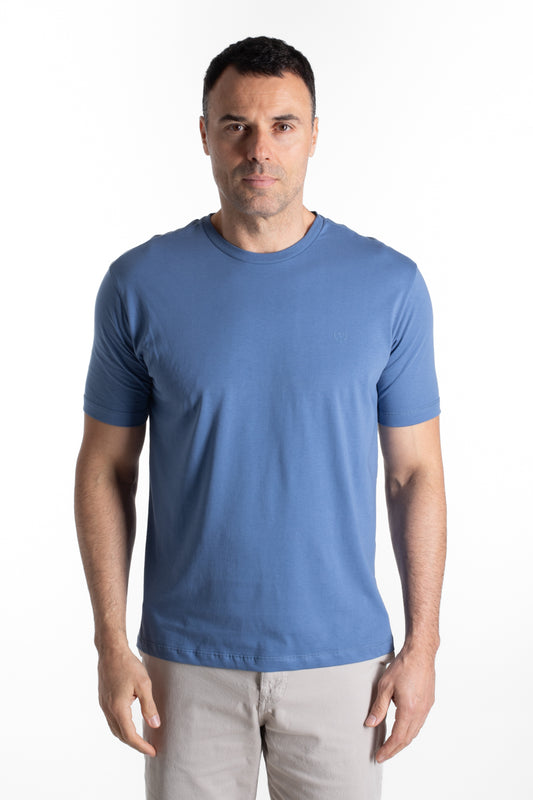 Camiseta Manga Curta Algodão Soft - Indigo