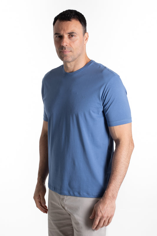 Camiseta Manga Curta Algodão Soft - Indigo