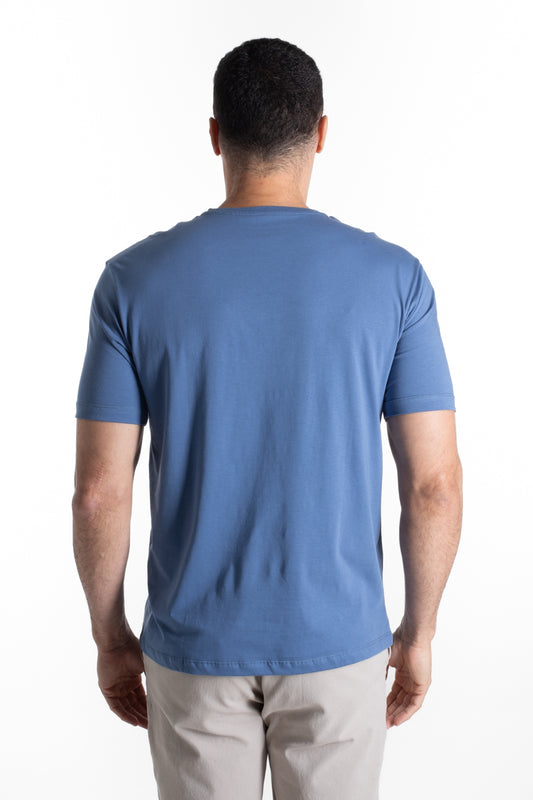 Camiseta Manga Curta Algodão Soft - Indigo