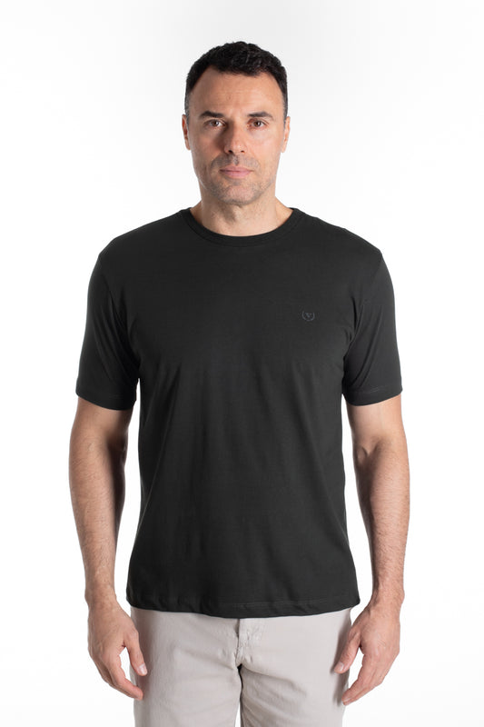 Camiseta Manga Curta Algodão Soft - Verde Floresta