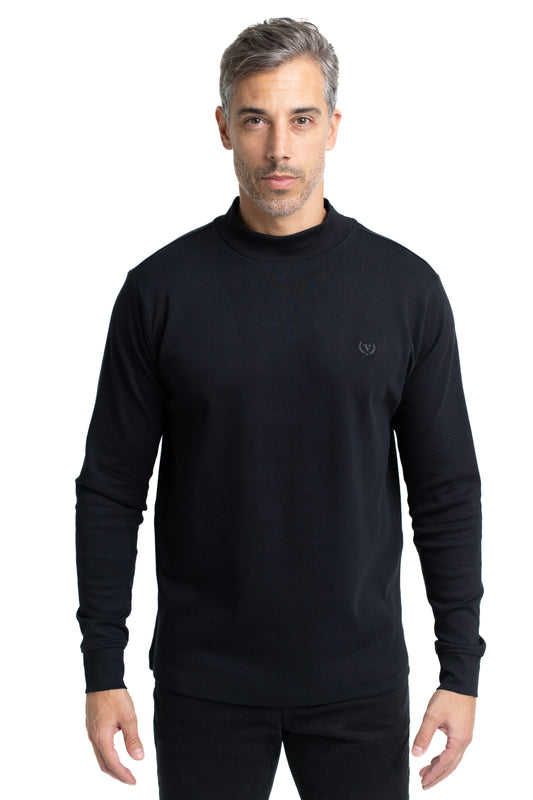 Camiseta Manga Longa Malha Suedine - Preto