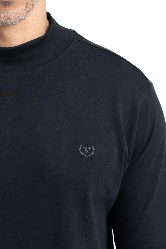 Camiseta Manga Longa Malha Suedine - Preto