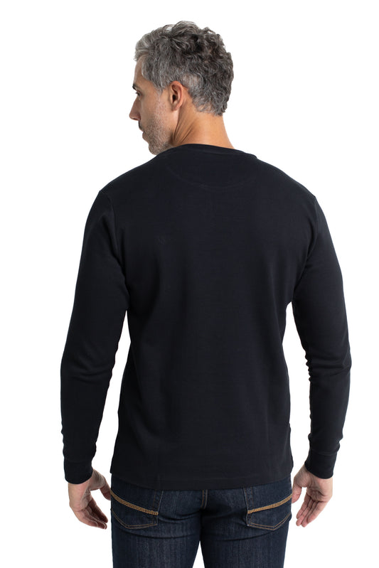 Camiseta Manga Longa Malha - Marinho
