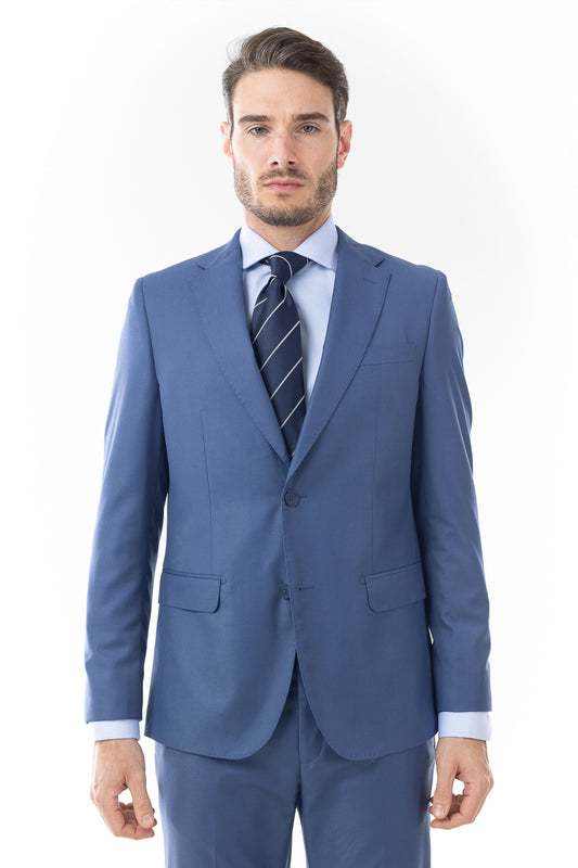 Terno Extra 2 Botões Slim - Azul.