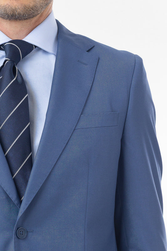 Terno Extra 2 Botões Slim - Azul.