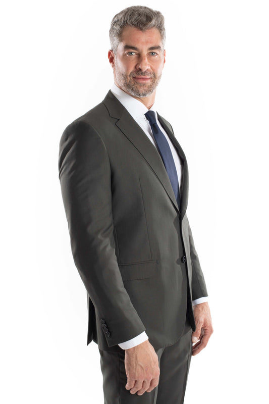 Terno Extra 2 Botões Slim - Verde Escuro