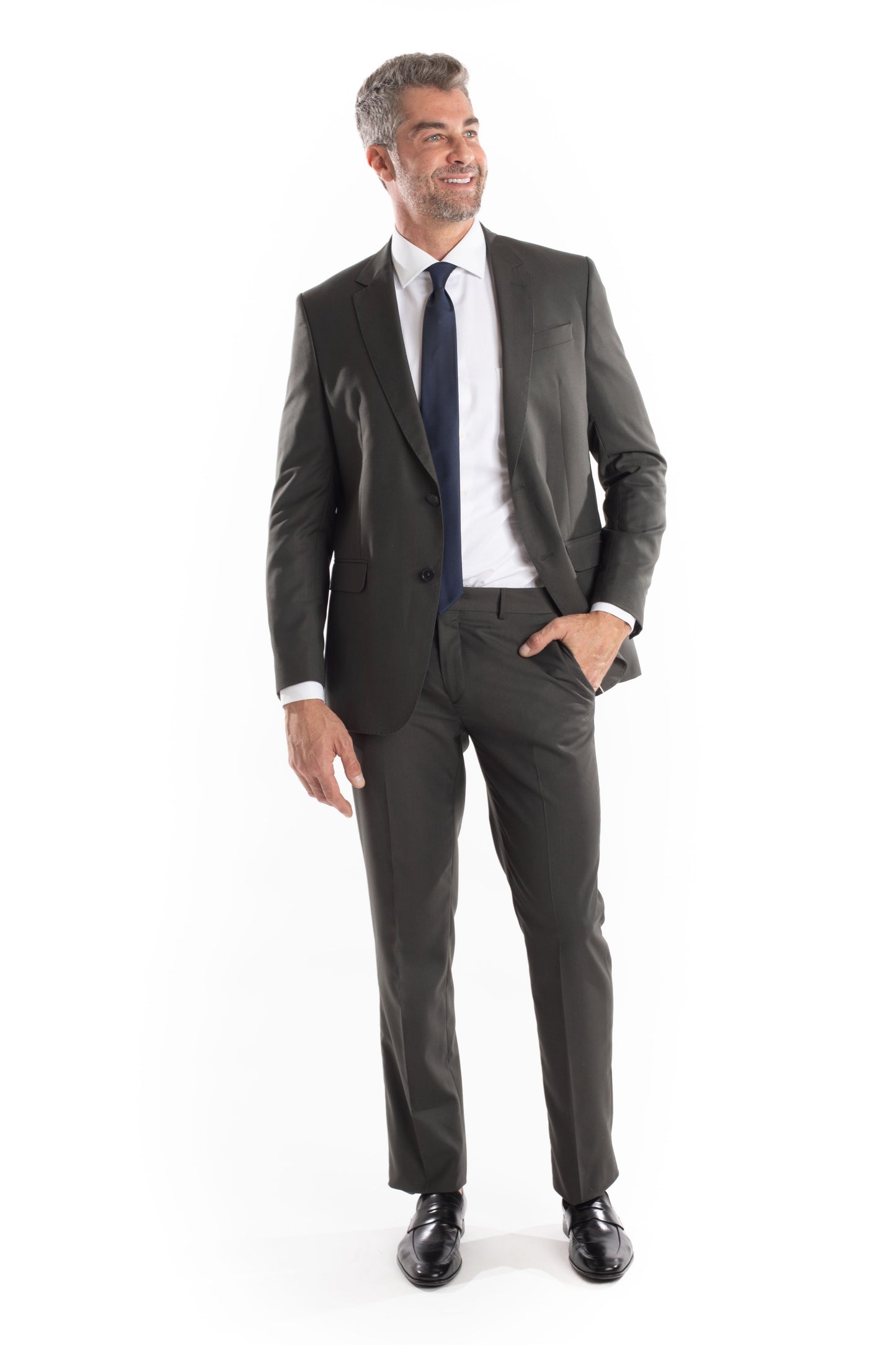 Terno Extra 2 Botões Slim - Verde Escuro