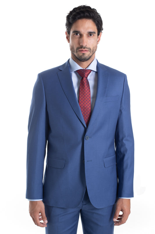 Terno Liso Liverpool Com Stretch - Azul