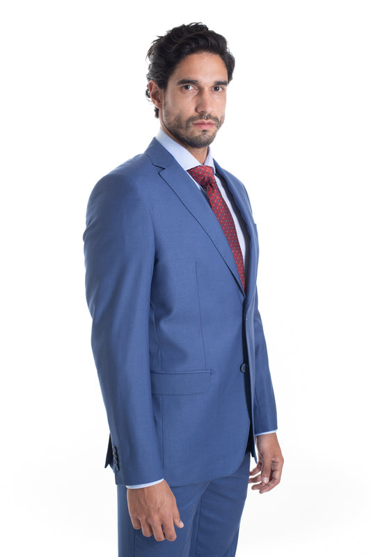 Terno Liso Liverpool Com Stretch - Azul