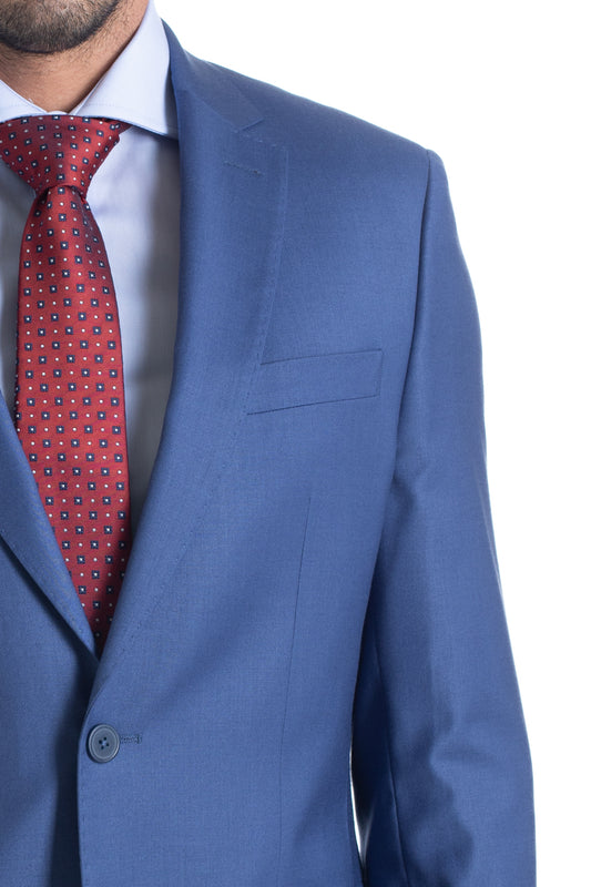 Terno Liso Liverpool Com Stretch - Azul