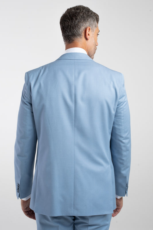Terno Cerimônia Regular Poliviscose - Azul Claro