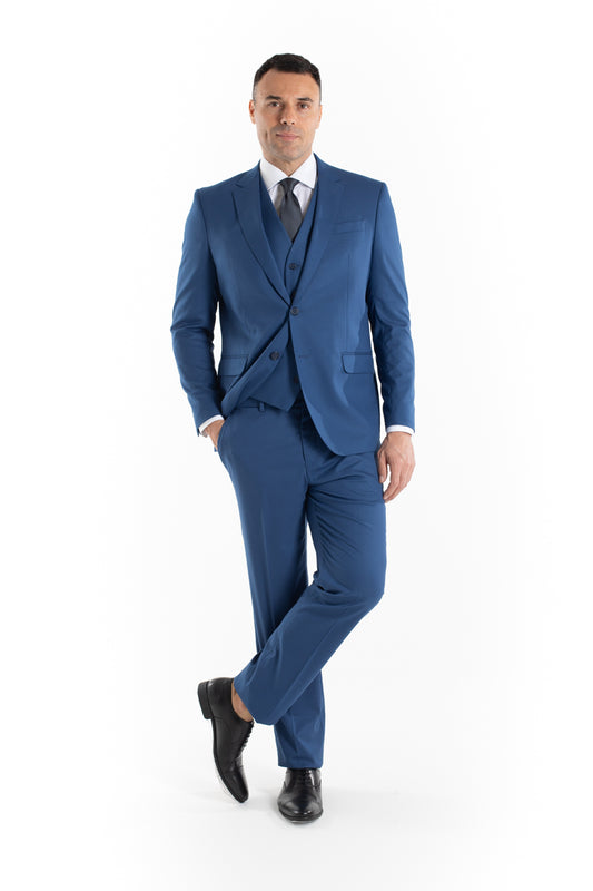 Terno Cerimônia Com Elastano - Azul