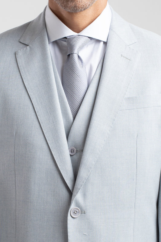 Terno Cerimônia Regular Poliviscose - Azul Acinzentado