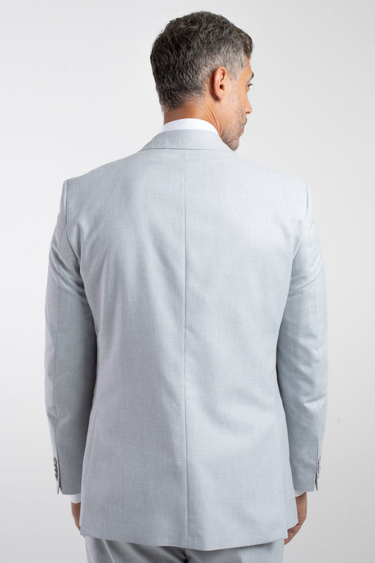 Terno Cerimônia Regular Poliviscose - Azul Acinzentado