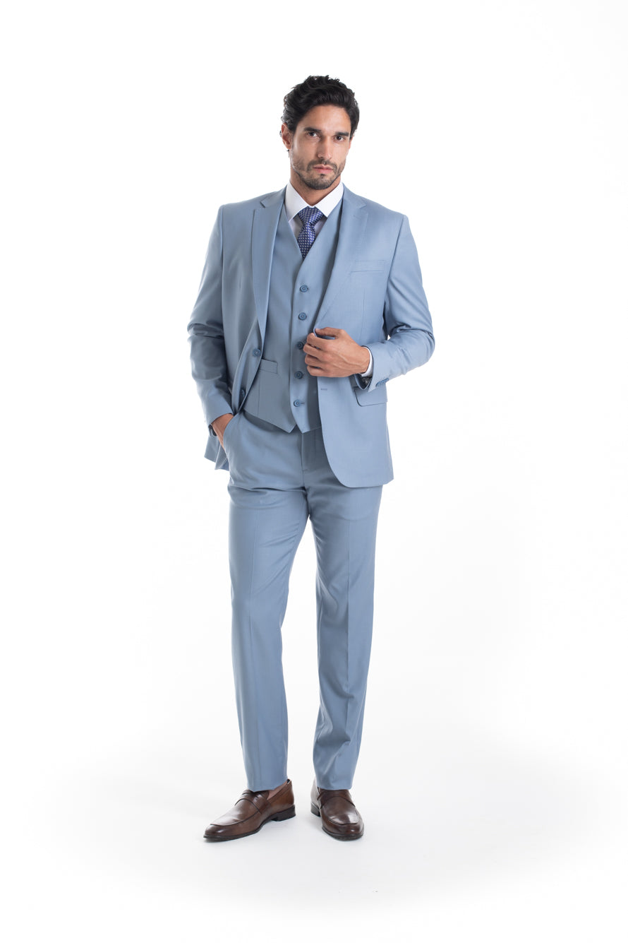 Terno Cerimônia Poliviscose - Azul Claro