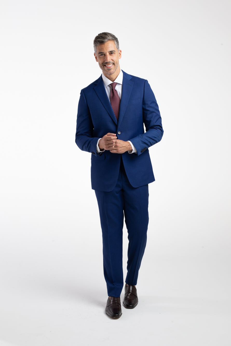 Terno 2 Botões Slim Liso Poliviscose - Royal