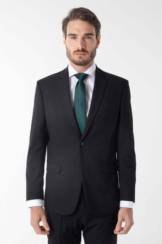 Terno Slim Cambridge Liso - Preto