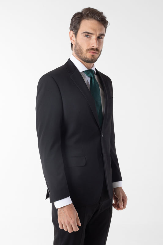 Terno Slim Cambridge Liso - Preto