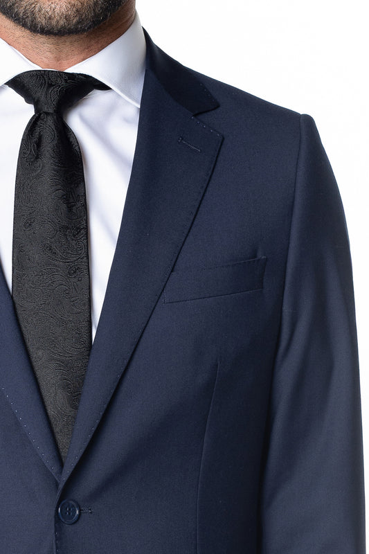 Terno Slim Liso Extra - Marinho