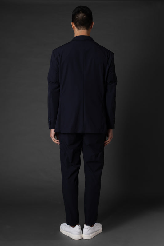 Terno Slim Tecnológico Sem Forro - Marinho Noite