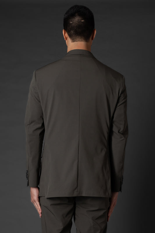 Terno Slim Tecnológico Sem Forro - Verde Militar