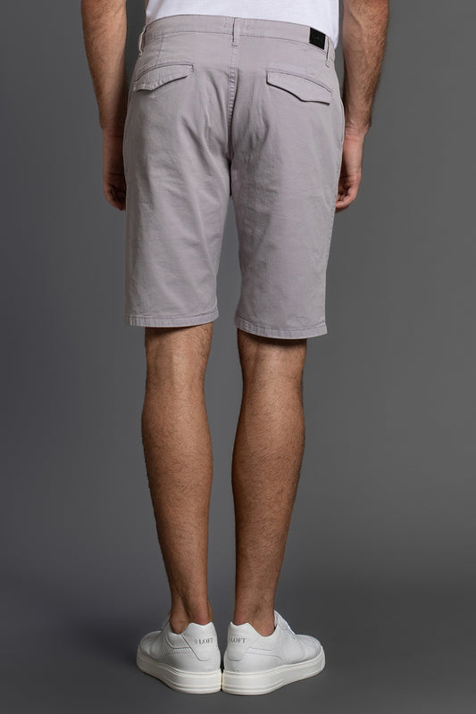 Bermuda Chino Com Cordão - Cinza