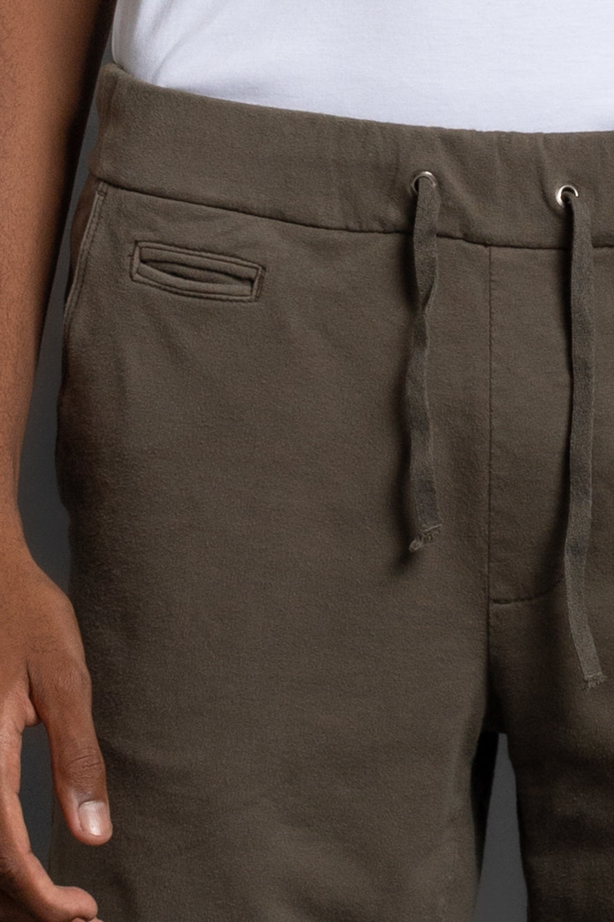 Bermuda Chino Moletom - Verde Militar