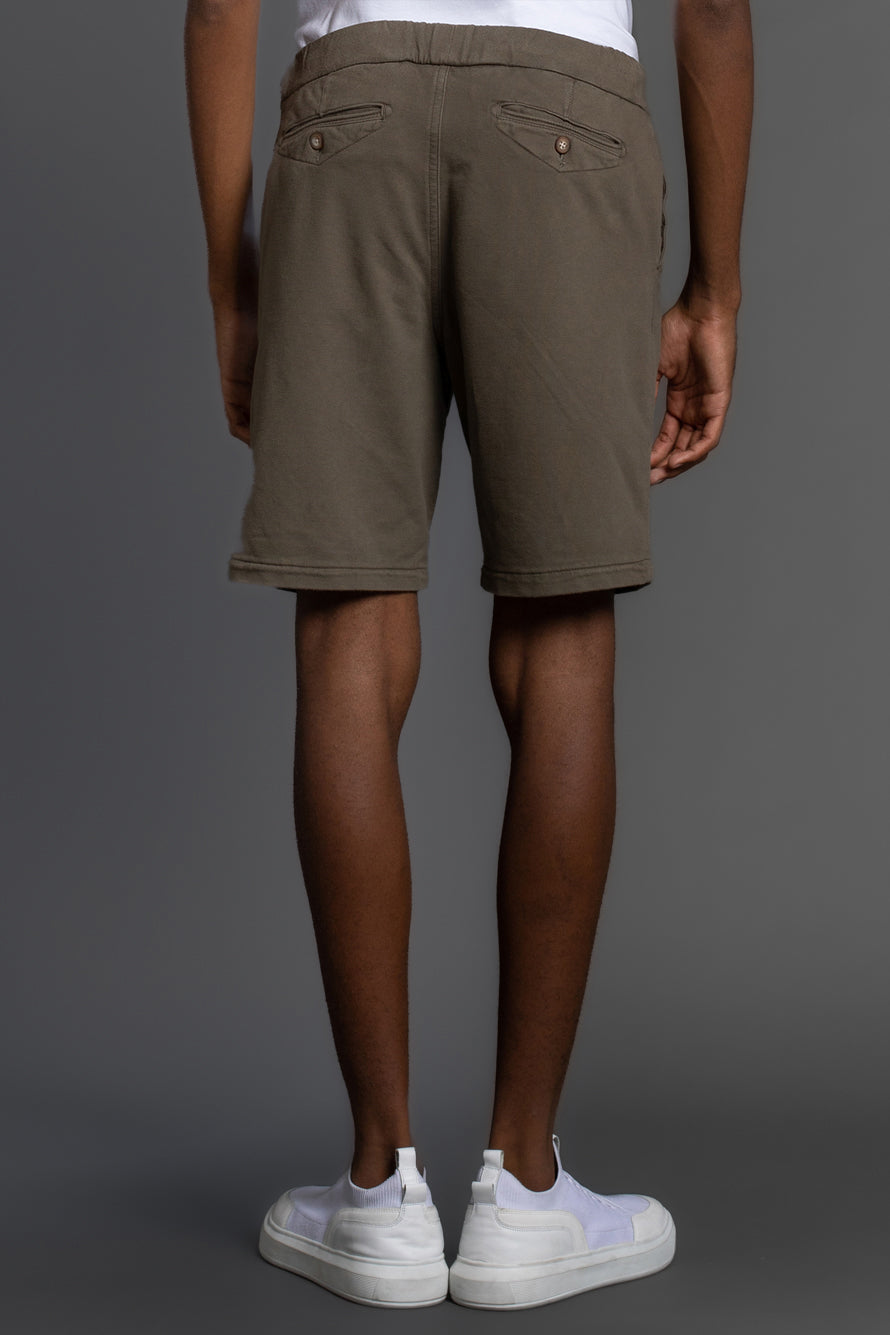 Bermuda Chino Moletom - Verde Militar
