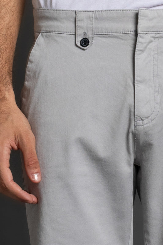 Bermuda Com Passante Retro - Cinza