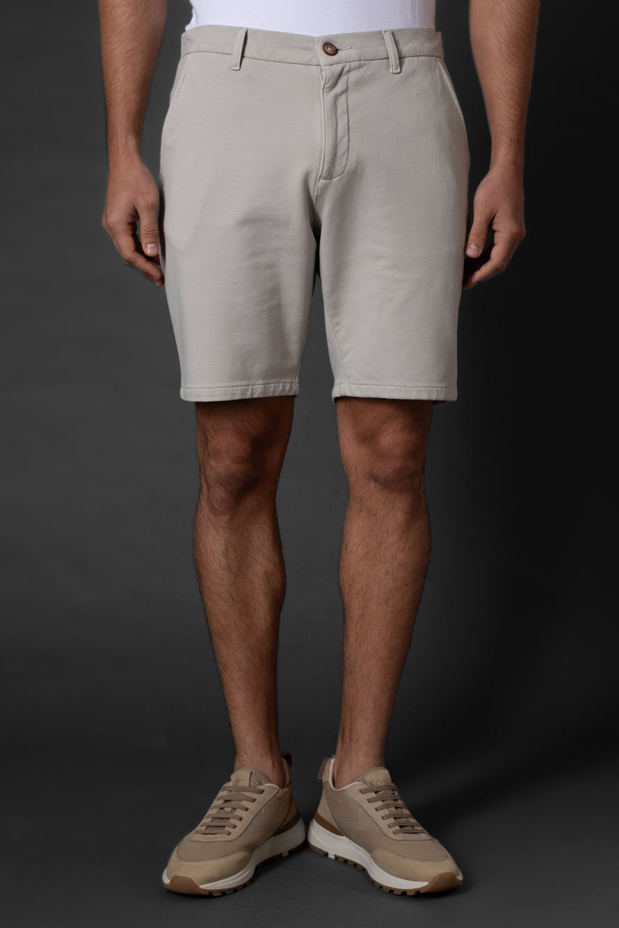Bermuda Slim Moletom 5 Bolsos - Areia
