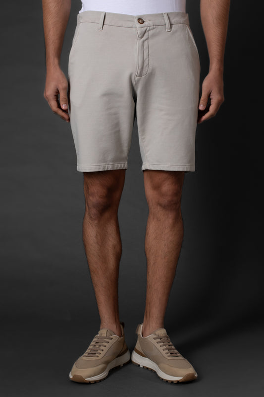 Bermuda Slim Moletom 5 Bolsos - Areia