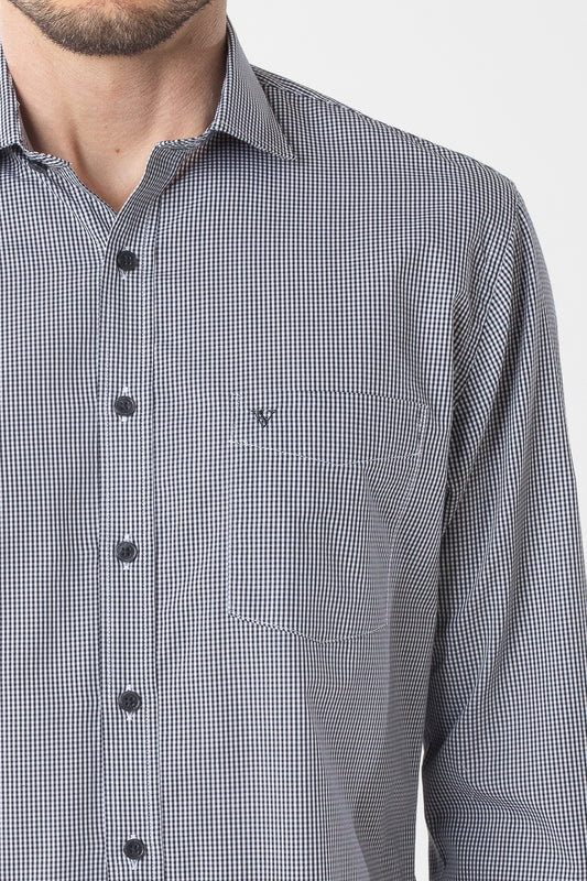 Camisa Manga Longa Xadrez Premium - Black