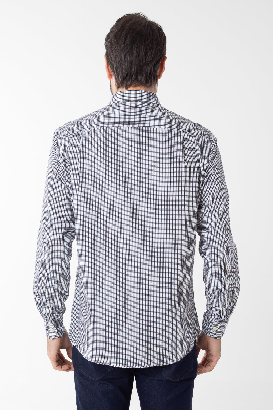 Camisa Manga Longa Xadrez Premium - Preto