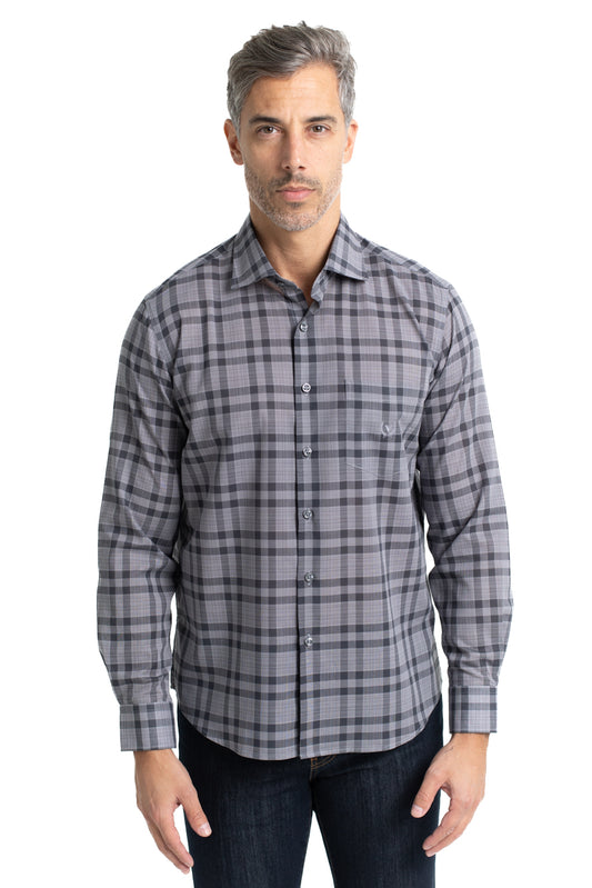 Camisa Colarinho Italiano Easy Iron - Grafite