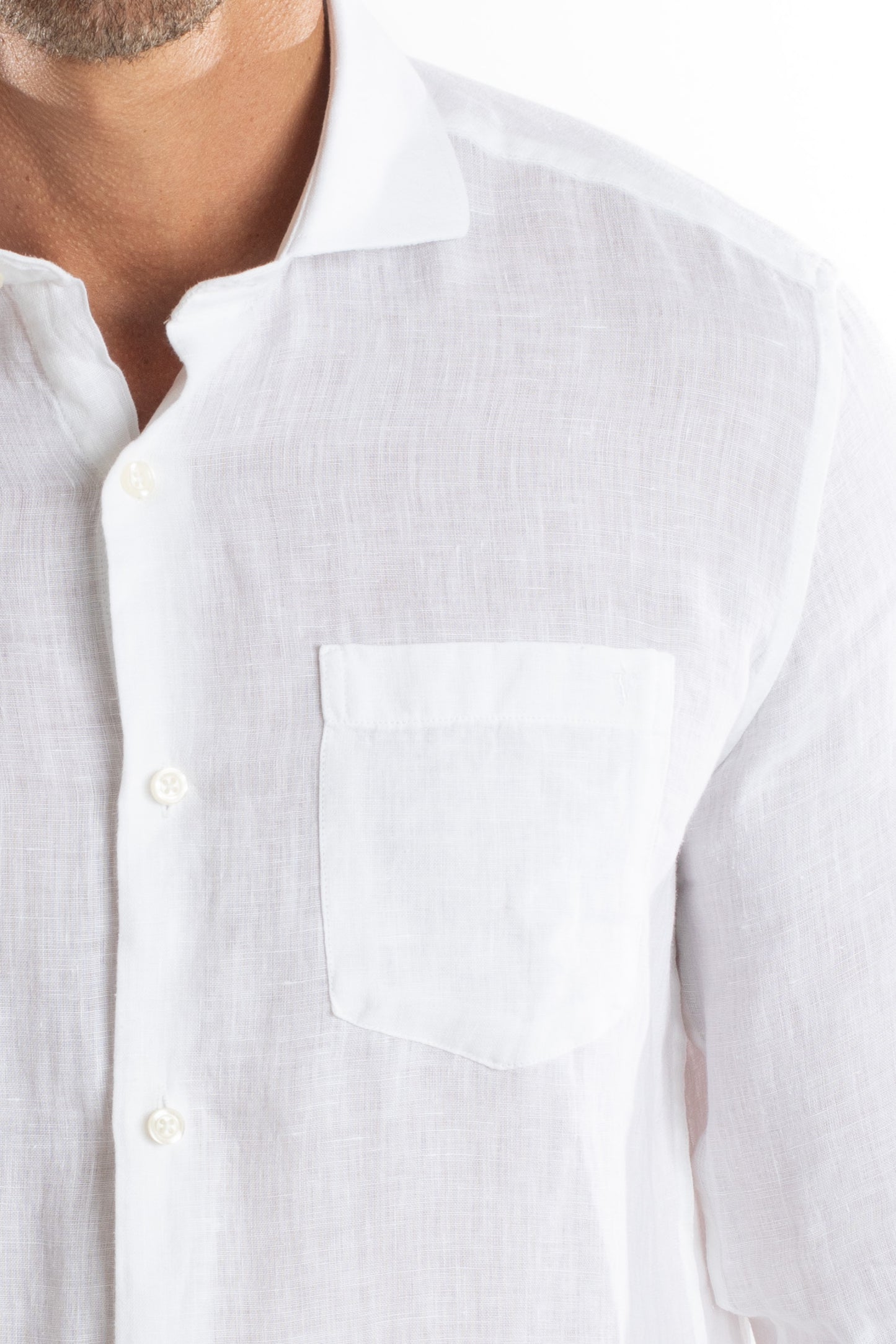 Camisa Manga Longa Linho - Branco
